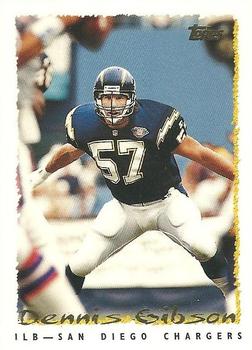 Dennis Gibson San Diego Chargers 1995 Topps NFL #134